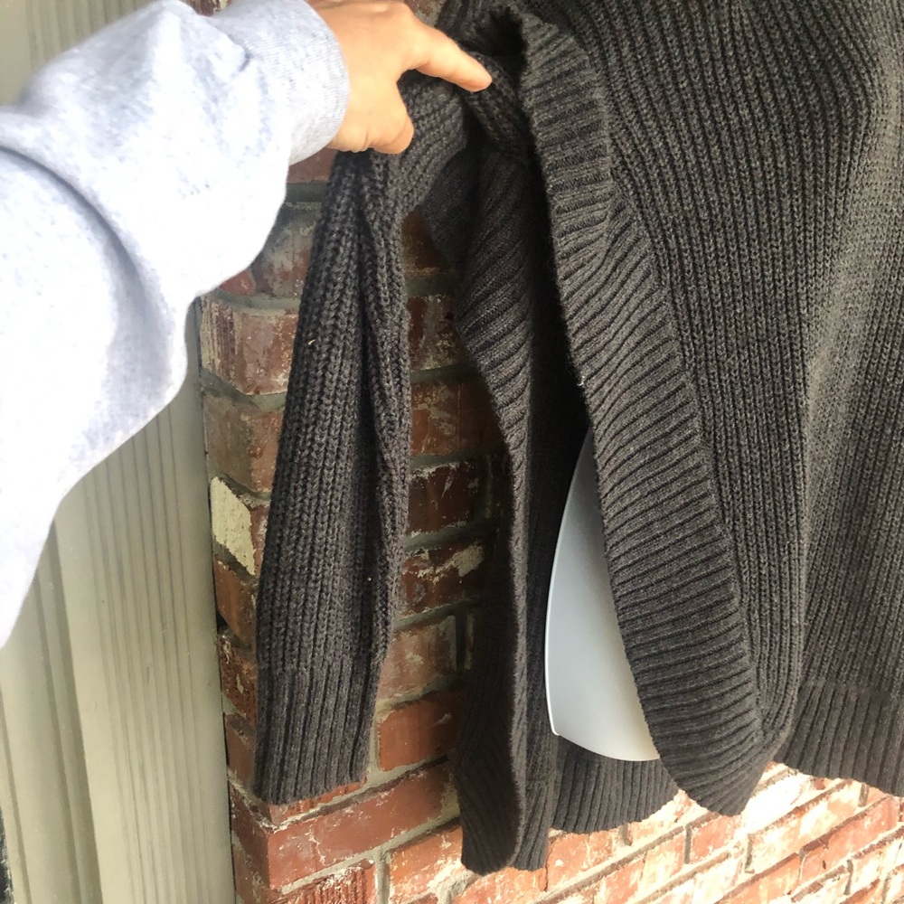 RD Style black long sleeve cowlneck sweater size M - Picture 10 of 10